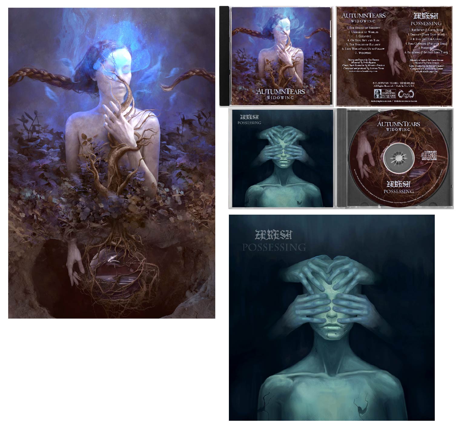 AUTUMN TEARS: Widowing / ZERESH: Possessing - Official Split CD