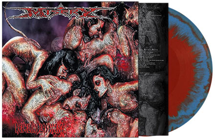 MISERY (Aus) Revel In Blasphemy LP Red/Aqua Marble Vinyl
