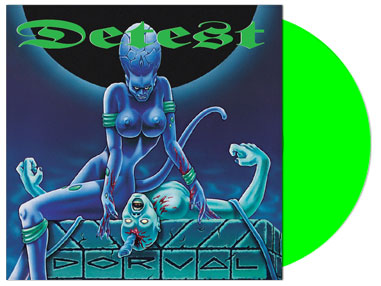 DETEST (Dk) Dorval + Deathbreed demo Official 2LP Neon Green