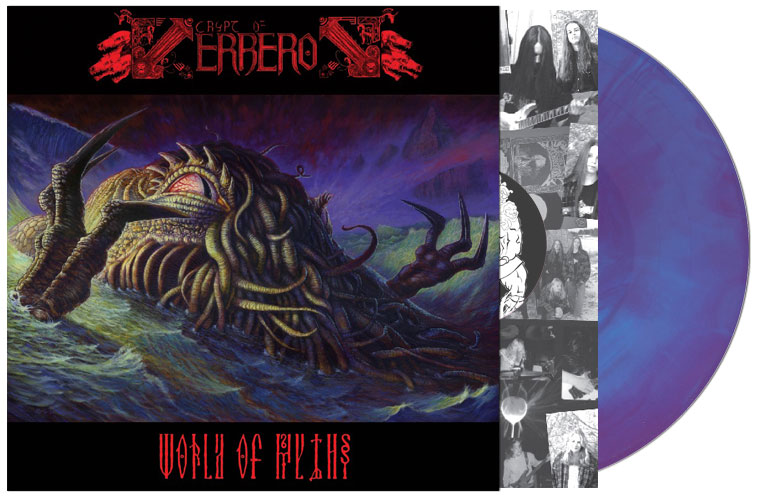 CRYPT OF KERBEROS: World of Myths LP cyan / purple galaxy - Click Image to Close