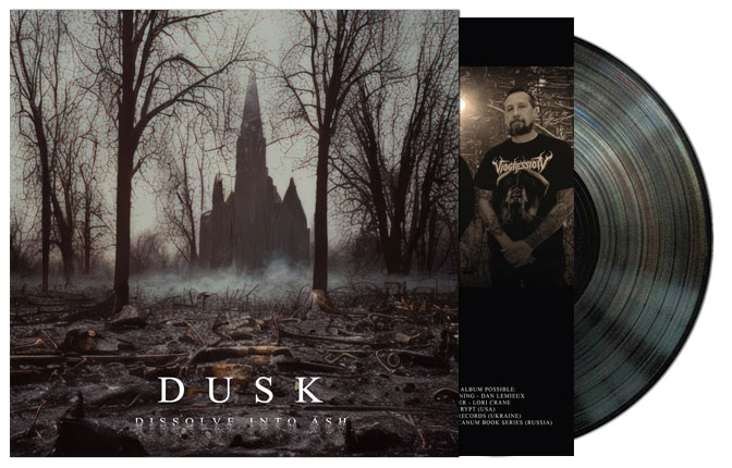 DUSK (USA) Dissolve Into Ash Official LP (Black) - Click Image to Close
