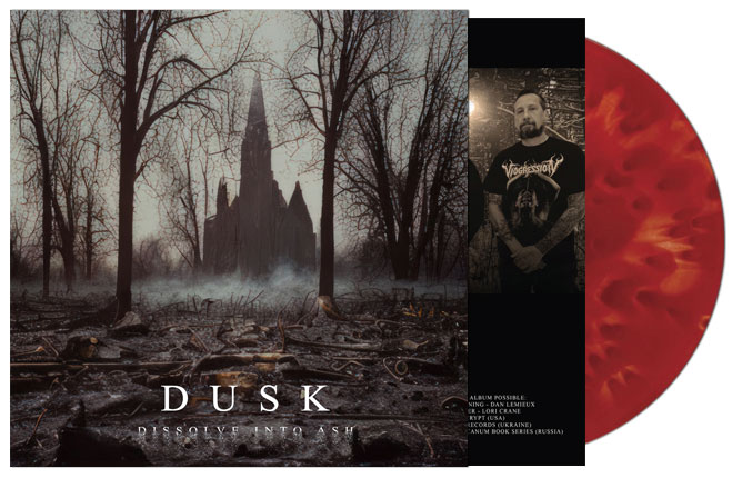 DUSK (USA) Dissolve Into Ash Official LP (Cloudy)