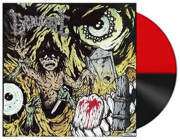 EXCRUCIATE (Swe) / EPITAPH (Swe) Split LP Red/Black Vinyl